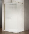 VARIO GOLD jednoczęściowa kabina prysznicowa Walk-In, montaż przy ścianie, szkło nordic, 900 mm