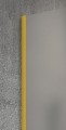 VARIO GOLD MATT jednoczęściowa kabina prysznicowa Walk-In, montaż przy ścianie, szkło nordic, 700 mm