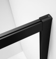 SIGMA SIMPLY BLACK kabina prysznicowa 900x900 mm, wejście z rogu, Brick szkło