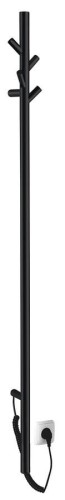 PASADOR elektryczna suszarka na ręczniki, okrągła, 150x1500 mm, 30 W, czarny mat