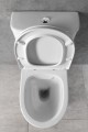 DARIO RIMLESS komplakt WC, odpływ poziomy/pionowy, biały
