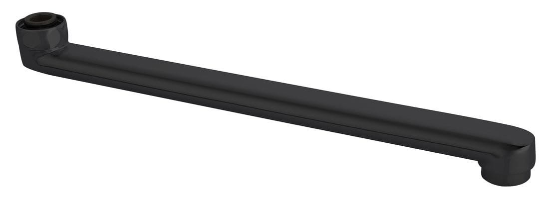 Wylewka, 320mm, płaska, czarny mat