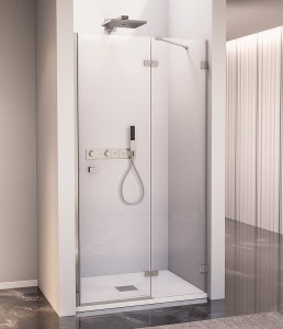 FORTIS EDGE drzwi prysznicowe do wnęki 900mm, szkło czyste, prawe