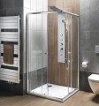 AGGA kabina prysznicowa narożna 800x800mm, szkło czyste
