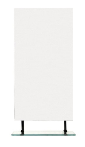 WEGA lustro z półką 400x800mm, czarny mat