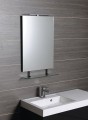 WEGA lustro z półką 400x800mm, czarny mat