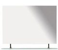 WEGA lustro z półką 1000x800mm, czarny mat
