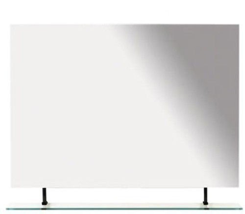 WEGA lustro z półką 1000x800mm, czarny mat