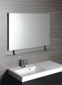 WEGA lustro z półką 1000x800mm, czarny mat