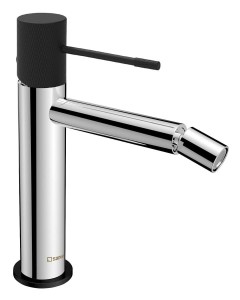 Sapho SOLARIS bidetowa bateria bez odpływu chrom/czarny mat - WD003CB