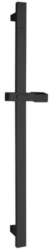 Drążek prysznicowy, uchwyt przesuwny, 680mm, ABS/czarny mat