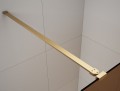 ESCA GOLD MATT jednoczęściowa kabina przysznicowa Walk-In, szkło czyste, 1200 mm