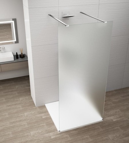 ESCA CHROME jednoczęściowa kabina przysznicowa Walk-In, szkło matowe, 1000 mm