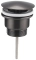 Korek umywalkowy, 5/4" niezamykany, (W) 10-55mm, duży grzybek/gun metal