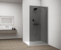 ESCA CHROME jednoczęściowa kabina przysznicowa Walk-In, montaż przy ścianie, szkło dymione, 1200 mm
