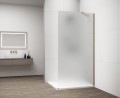 ESCA GOLD MATT jednoczęściowa kabina przysznicowa Walk-In, montaż przy ścianie, szkło matowe, 700 mm