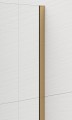 ESCA GOLD MATT jednoczęściowa kabina przysznicowa Walk-In, montaż przy ścianie, szkło Flute,1400 mm