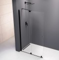 MODULAR SHOWER ścianka z wysuwanym panelem 1000 mm, czarny