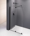 MODULAR SHOWER ścianka z wysuwanym panelem 1000 mm, czarny