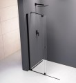 MODULAR SHOWER ścianka z wysuwanym panelem 1200 mm, czarny