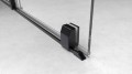 MODULAR SHOWER ścianka z wysuwanym panelem 1200 mm, czarny