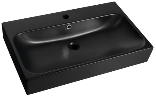 TORIDI umywalka ceramiczna 76x46,5cm, czarny mat