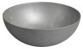 FORMIGO umywalka betonowa nablatowa, średnica 39cm, srebrny