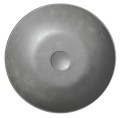FORMIGO umywalka betonowa nablatowa, średnica 39cm, srebrny