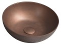 FORMIGO umywalka betonowa nablatowa, średnica 39cm, miedź