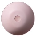 FORMIGO umywalka betonowa nablatowa, średnica 39cm, różowy