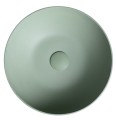 FORMIGO umywalka betonowa nablatowa, średnia 39cm, zielony