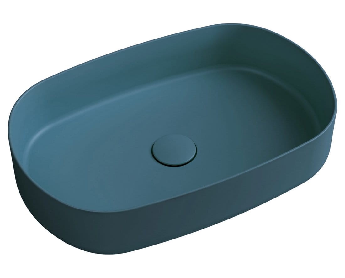 Isvea INFINITY OVAL umywalka nablatowa ceramiczna 55x36 - 10NF65055-2P