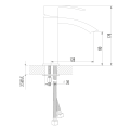GINKO 35 bateria umywalkowa bez odpływu, ECO głowica, chrom