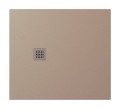 TRENECA brodzik kompozytowy z możliwością docinania 100x90cm, beżowy mat