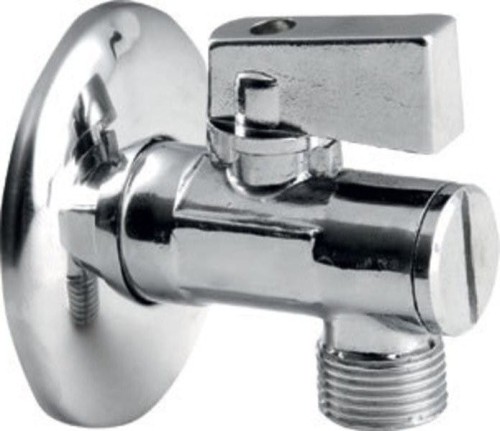 Zawór kulowy narożny 1/2 "x3/8", z filtrem, para, chrom