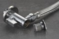 Zawór kulowy narożny 1/2 "x3/8", z filtrem, para, chrom