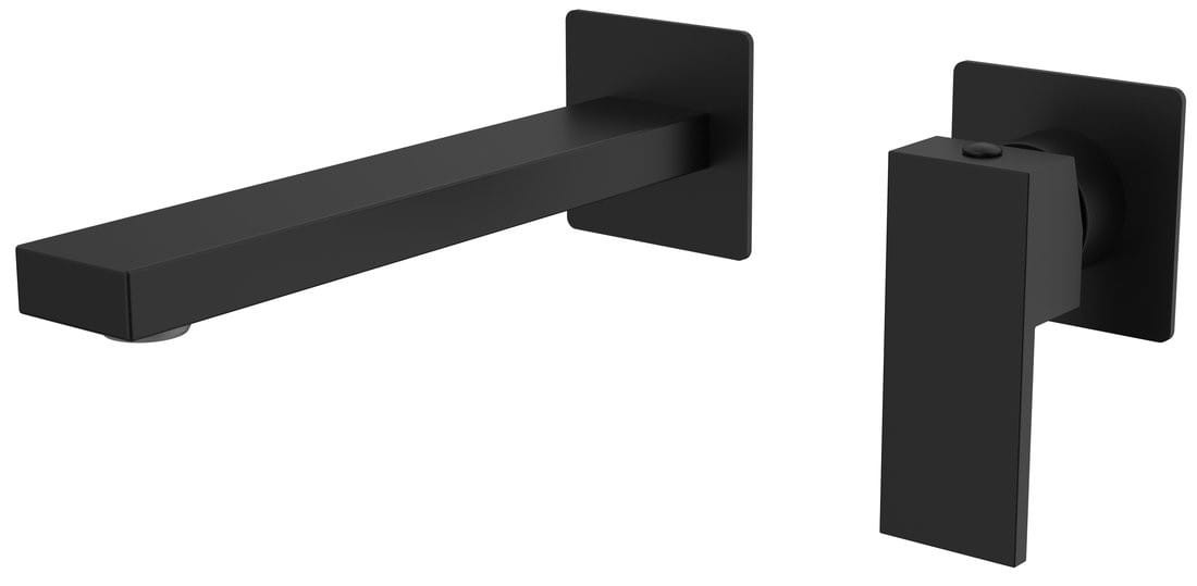 Sapho CUBEMIX bateria umywalkowa podtynkowa dwuelementowa czarny mat - CM008B