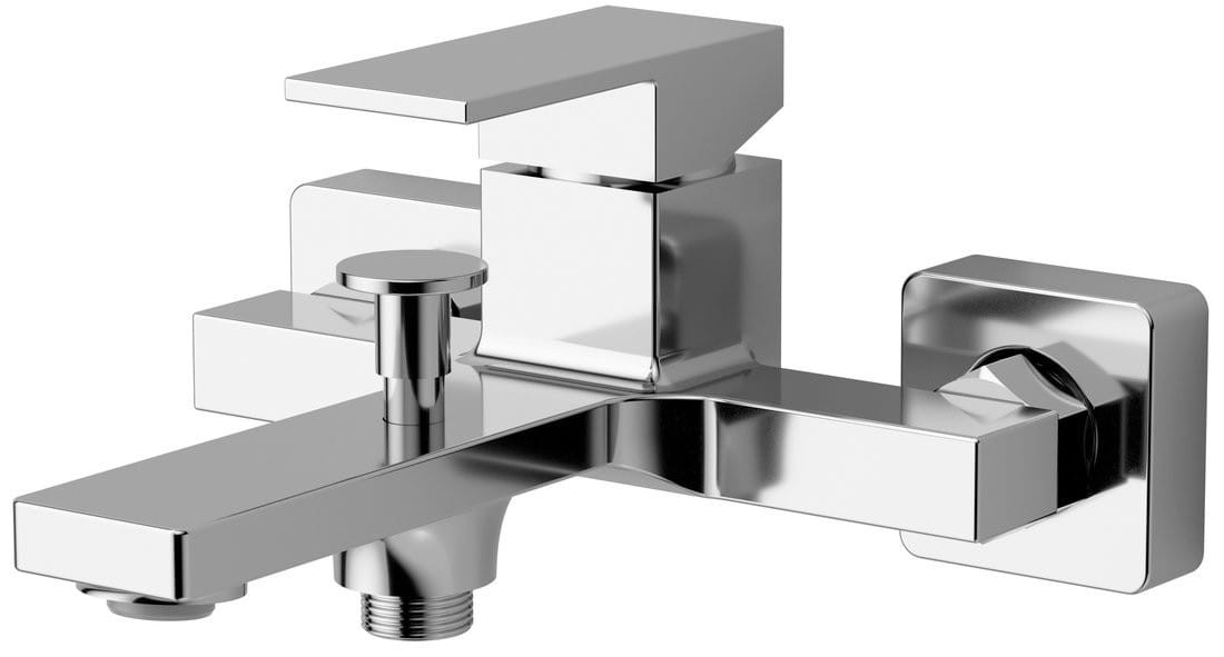 Sapho CUBEMIX bateria wannowa ścienna chrom - CM010