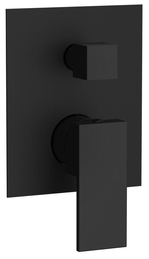 Sapho CUBEMIX bateria prysznicowa podtynkowa 2 wyjścia czarny mat - CM042B