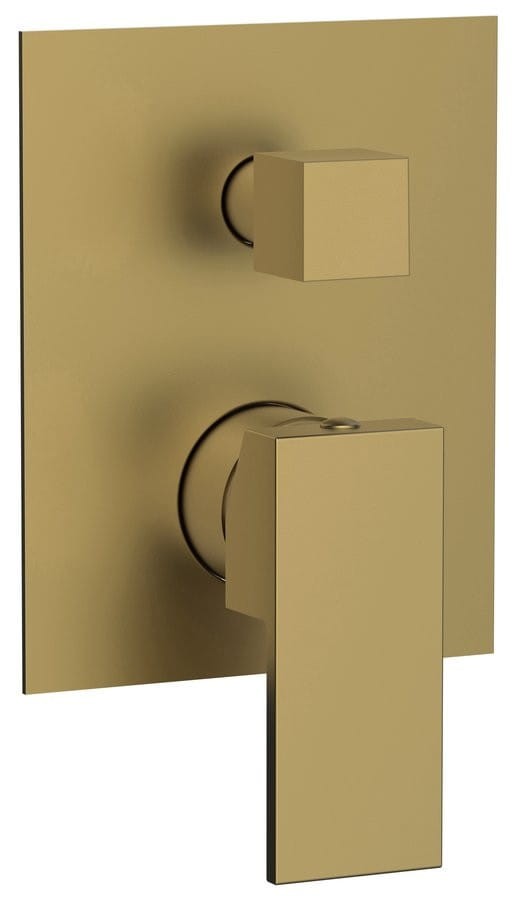 Sapho CUBEMIX bateria prysznicowa podtynkowa 2 wyjścia złoto mat - CM042GB 