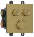SMARTSELECT bateria prysznicowa podtynkowa, skrzynka, 2 wyjścia, złoto mat