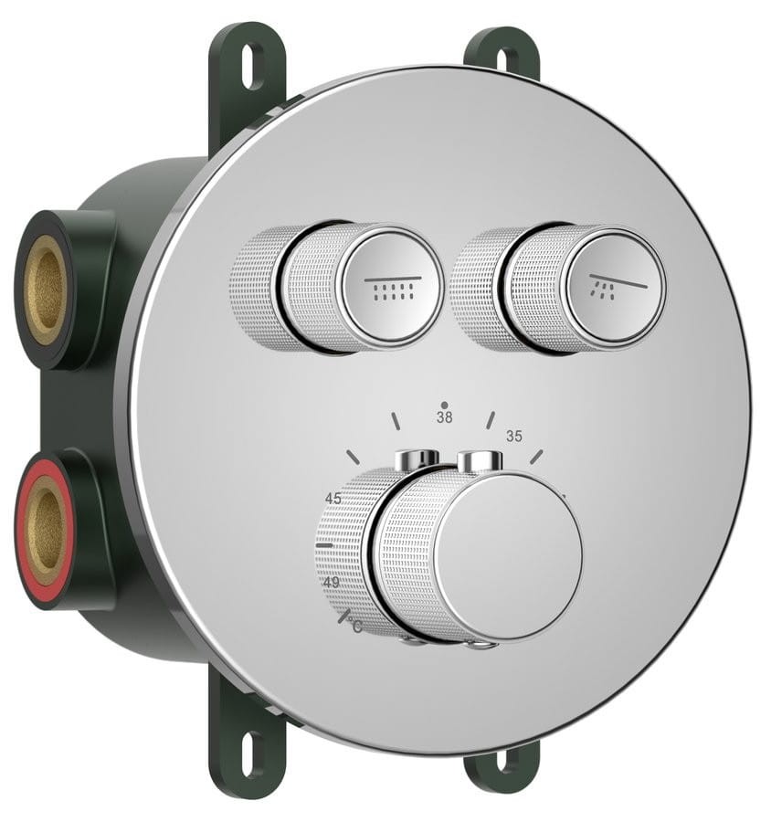 Sapho SMARTSELECT bateria prysznicowa podtynkowa skrzynka 2 wyjścia chrom - RP032 