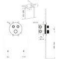 SMARTSELECT bateria prysznicowa podtynkowa, skrzynka, 2 wyjścia, chrom