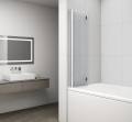 ROTA parawan wannowy składany 900mm, szkło czyste
