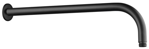Ramię prysznicowe okrągłe, 405mm, czarny mat
