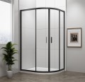 EASY BLACK kabina prysznicowa półokrągła 1200x900mm, L/R, szkło czyste
