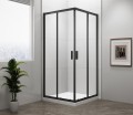 EASY BLACK kabina prysznicowa 900x900mm, szkło czyste