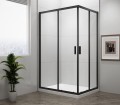 EASY BLACK kabina prysznicowa 900x800mm, szkło czyste