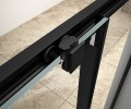 AGGA BLACK kabina prysznicowa narożna 900x900mm, szkło czyste