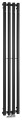 PILON grzejnik łazienkowy 270x1800mm, 4 wieszaki, czarny mat